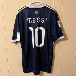Lionel Messi #10 Argentine National Team Away Soccer Jersey Size XL NWT RARE